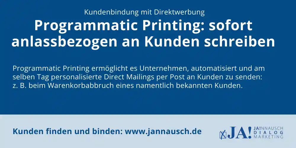 Programmatic Printing – Definition